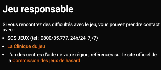 Jeu Responsable